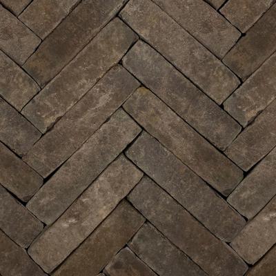 Gebakken waalformaat hollandse streken getrommeld Fries Zwart/bruin 5x20x6 cm - Gardenlux