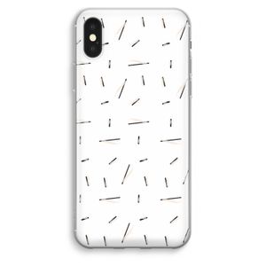 Hipster stripes: iPhone XS Max Transparant Hoesje