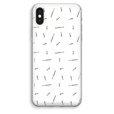 Hipster stripes: iPhone XS Max Transparant Hoesje