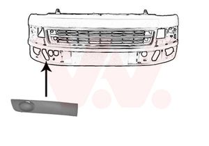 Ventilatiegrille, bumper VAN WEZEL, Inbouwplaats: Rechts voor, u.a. fÃ¼r VW