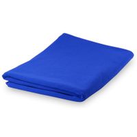 Yoga/fitness handdoek extra absorberend 150 x 75 cm blauw - thumbnail