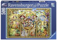 Ravensburger puzzel 500 stukjes Most famous disney characters - thumbnail