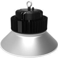 LED UFO High Bay 200W - Aigi Mania - Magazijnverlichting - Waterdicht IP65 - Natuurlijk Wit 4000K - Mat Zwart - Aluminium