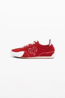 Retro sneaker met tong - RED - 37