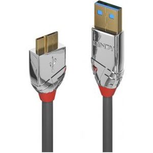 Lindy 36657 USB-kabel 1 m USB 3.2 Gen 1 (3.1 Gen 1) USB A Micro-USB B Grijs