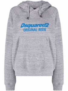 DSQUARED2 hoodie à logo imprimé - Gris