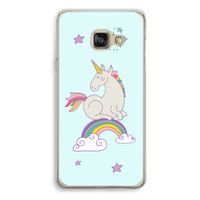 Regenboog eenhoorn: Samsung Galaxy A3 (2016) Transparant Hoesje