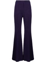 Galvan pantalon de tailleur à coupe évasée - Violet