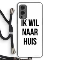 Ik wil naar huis: OnePlus Nord 2 5G Transparant Hoesje met koord