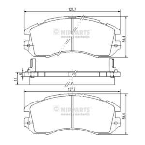 Nipparts Remblokset J3607005