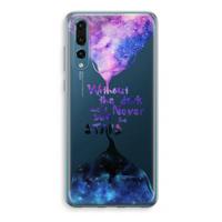 Stars quote: Huawei P20 Pro Transparant Hoesje - thumbnail