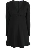 RED Valentino bow-detail crepe minidress - Noir - thumbnail