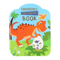 Wins Holland Fantastico Kleuren Stickerboek Dinosaurus - thumbnail