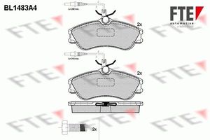 Remblokken set BL1483A4