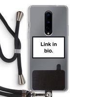 Link in bio: OnePlus 8 Transparant Hoesje met koord