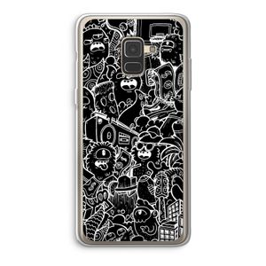 Vexx Black City : Samsung Galaxy A8 (2018) Transparant Hoesje
