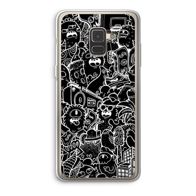 Vexx Black City : Samsung Galaxy A8 (2018) Transparant Hoesje