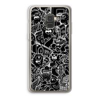 Vexx Black City : Samsung Galaxy A8 (2018) Transparant Hoesje