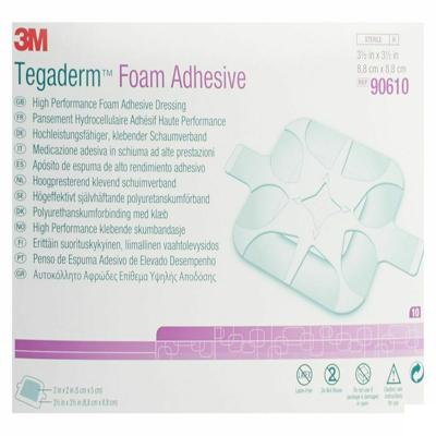 Tegaderm Foam Dressing Adh 8,80x 8,80cm 10 90610