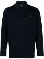 Paul & Shark polo en coton à patch logo - Bleu Paul & Shark polo en coton à patch logo - Bleu
