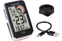 Sigma Rox 2.0 gps zw/wit standaard stuurhouder + usb-c oplaadkabel