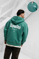Equalité Mirage Oversized Full Zip Hoodie Heren Groen - Maat XS - Kleur: Groen | Soccerfanshop