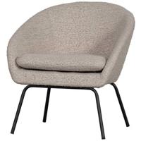 WOOOD Fauteuil Ditte - Bouclé - Greige - 72x69x68