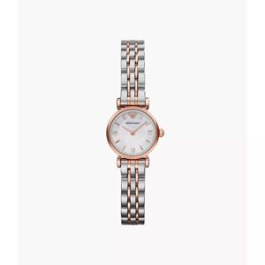 Emporio Armani dames tweekleurig parelmoer armbandhorloge AR1764