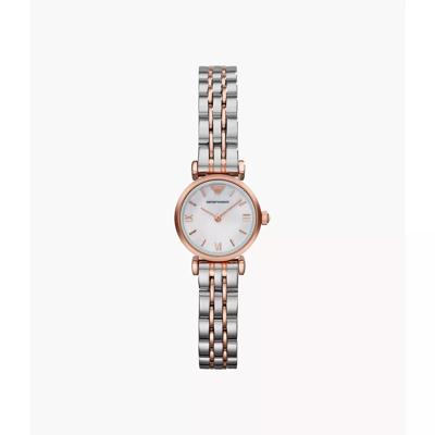 Emporio Armani dames tweekleurig parelmoer armbandhorloge AR1764