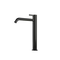 Hotbath Ace Wastafelmengkraan - hoog - opbouw - zonder waste - zwart geborsteld PVD AC003HMBP