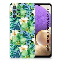 Samsung Galaxy A32 5G TPU Case Orchidee Groen - thumbnail