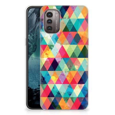 Nokia G21 | G11 | TPU bumper | Geruit