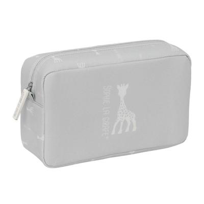 Reistasje Sophie la Girafe Lichtgrijs 28 x 16 x 9 cm