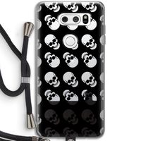 Musketon Skulls: LG V30 Transparant Hoesje met koord