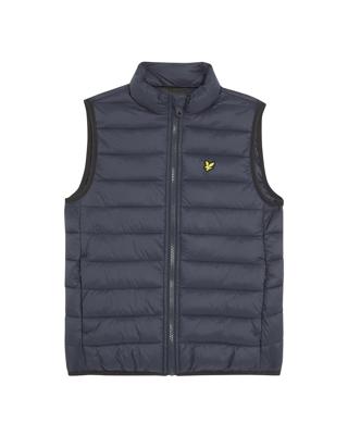 Lyle & Scott winter gilet jongens - donker navy blauw - gewatteerd