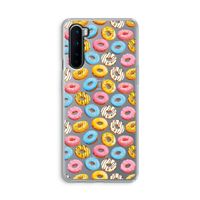 Pink donuts: OnePlus Nord Transparant Hoesje Pink donuts: OnePlus Nord Transparant Hoesje