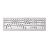 CHERRY DW 8000 toetsenbord RF Draadloos QWERTY Amerikaans Engels Zilver, Wit - thumbnail