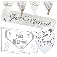 Feestartikelen pakket-Just Married thema