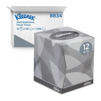 Kleenex - 8834 Facial Tissue 2-lgs Kubus Wit - 12x 88 stuks
