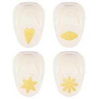 Vaessen Creative • figuurpons set hart bloemblaadje & bloemen 4st.