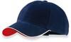 Atlantis AT602 Pilot Piping Sandwich Cap - Navy/White/Red - One Size