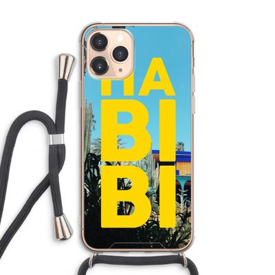 Habibi Majorelle : iPhone 11 Pro Max Transparant Hoesje met koord