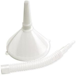 Complete trechter met tuit Perel wit 21 cm diameter