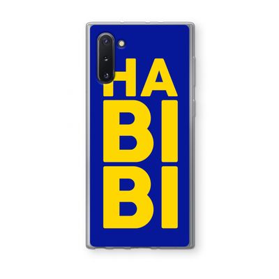 Habibi Blue: Samsung Galaxy Note 10 Transparant Hoesje