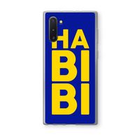 Habibi Blue: Samsung Galaxy Note 10 Transparant Hoesje