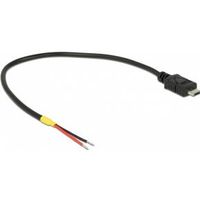 DeLOCK 85541 0.2m Micro-USB B Mannelijk Zwart USB-kabel - thumbnail