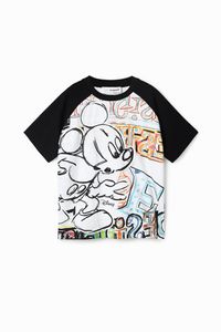 T-shirt met illustraties van Mickey Mouse - WHITE - 3/4