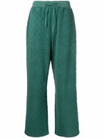 AMBUSH pantalon à motif monogrammé en jacquard - Vert