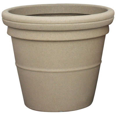 Ronde 500L zandkleurige plantenbak - Prestige Rome - Prestige
