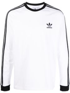 adidas t-shirt en coton à manches longues - Blanc